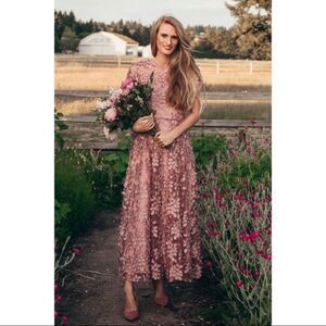 Anthropologie x BHLDN Virdia Midi Dress size 10